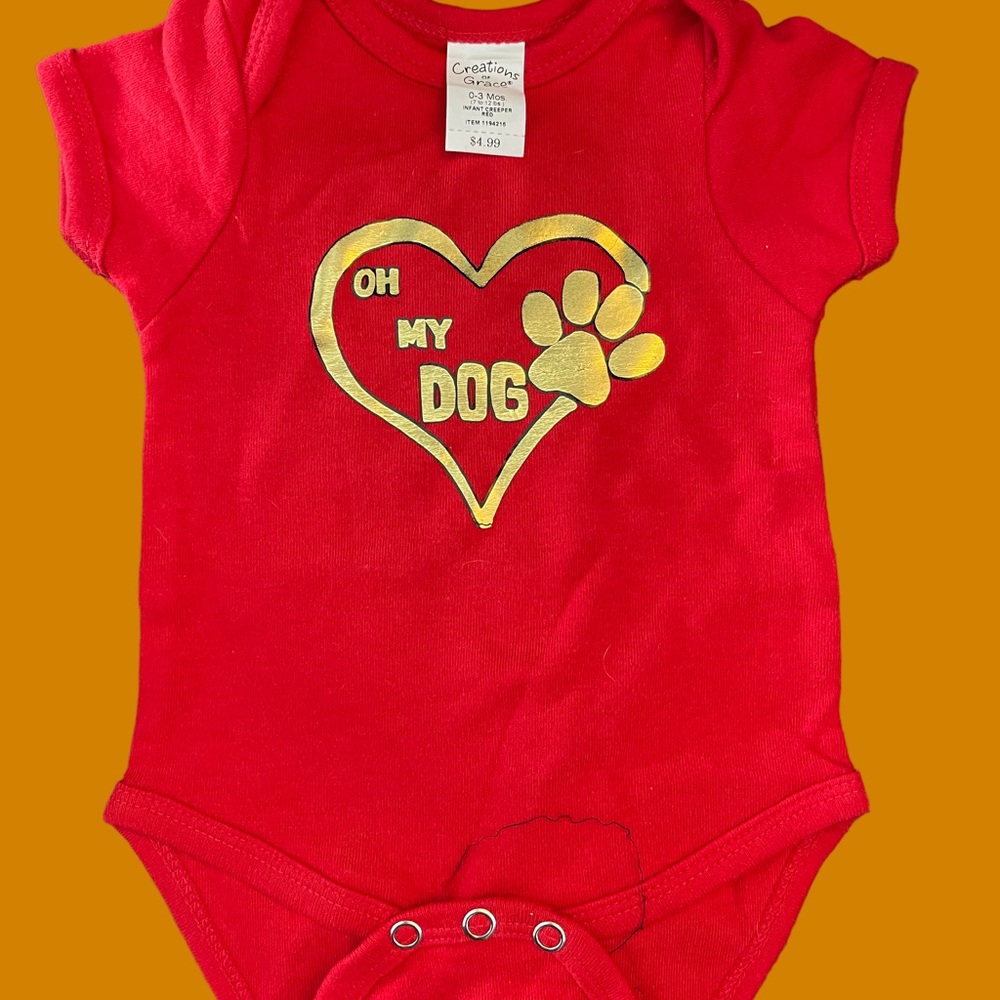 Oh My Dog! Baby Onesie